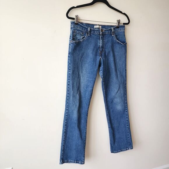 Women's Levi Strauss 550 Classic Relaxed Bootcut Denim Blue Jeans size 10M - Picture 2 of 9